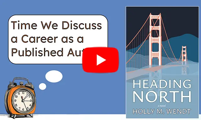 Time We Discuss logo with the words Time We Discuss Career as a Published Author in a word bubble.